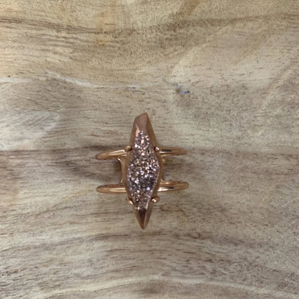 Rose Gold Druzy Kendra Scott Ring